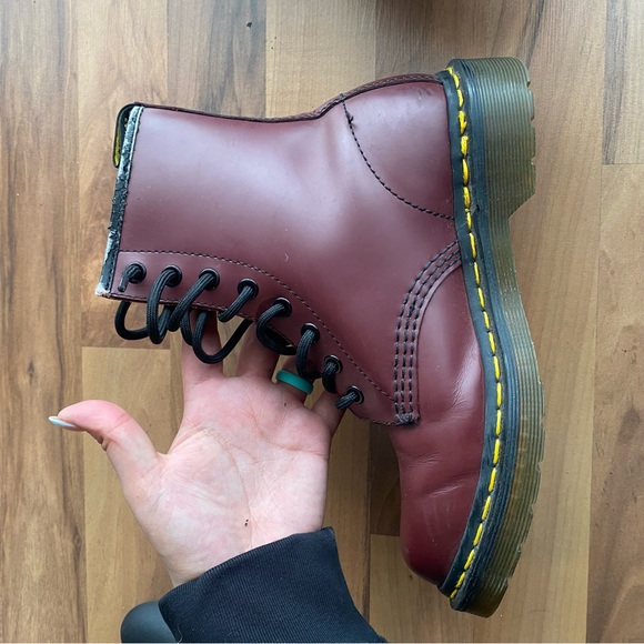 Cherry red Dr Marten boots - Picture 8 of 15